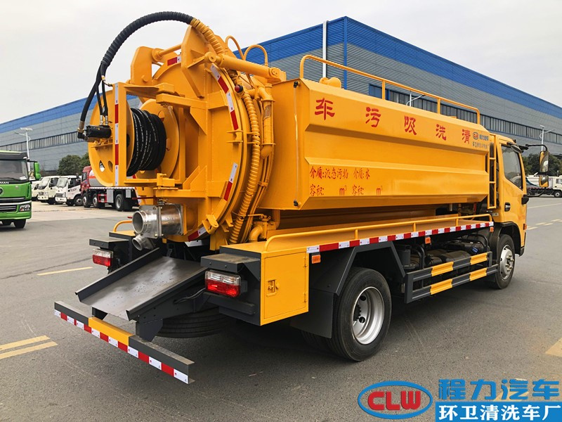 國六東風大多利卡10方清洗吸污車