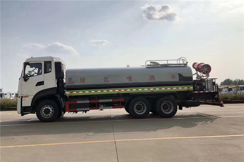 東風(fēng)天龍后八輪20噸噴霧車，國六綠化噴灑車